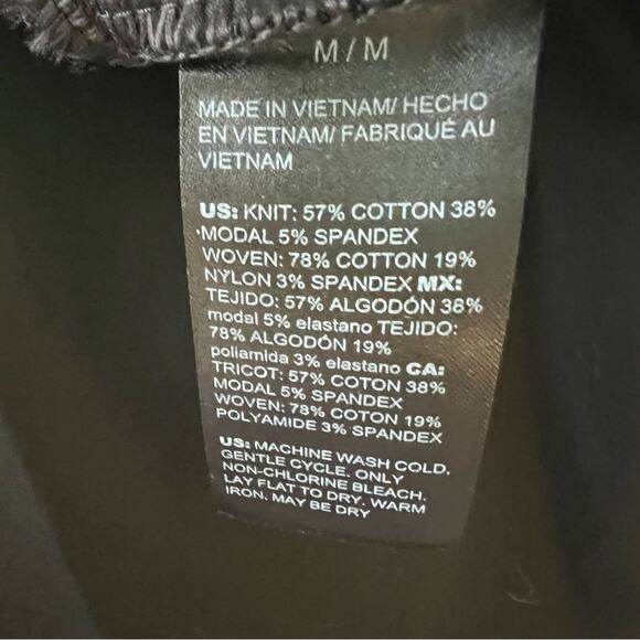 WHBM Black Ruffles Peplum Blouse Size M - Picture 11 of 11